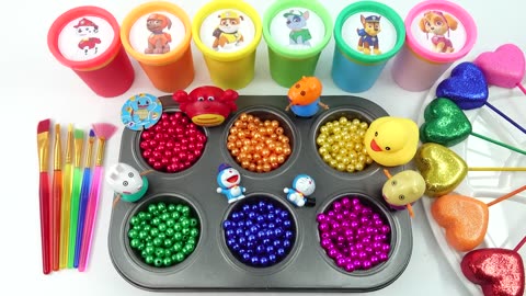 Satisfying Video l How To Make Playdoh Rainbow Ice Cream Cutting ASMR #79 Bon Bon