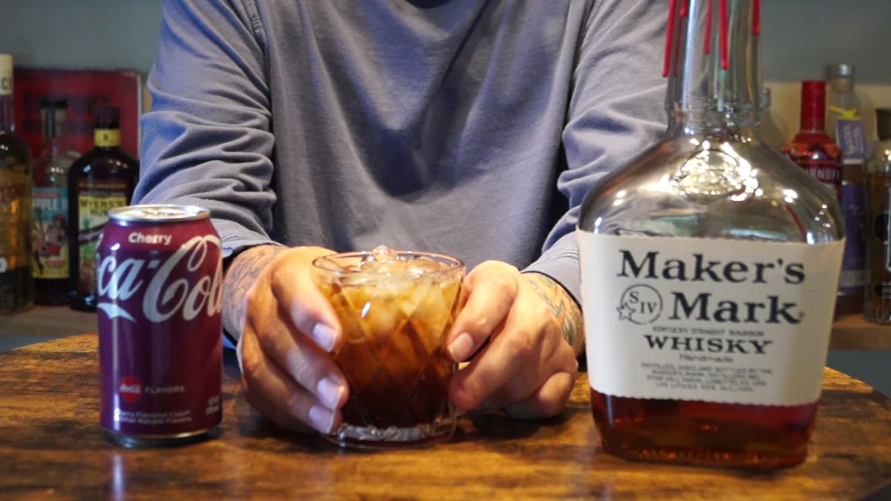 Makers Mark Whisky & Cherry Coke