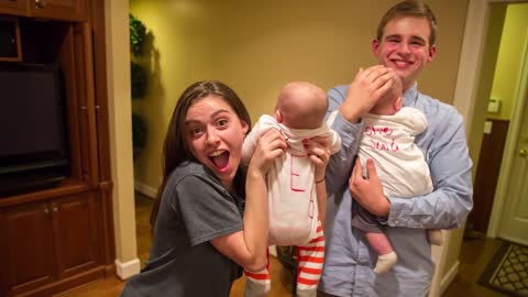 Twin babies help teen ask girl to prom