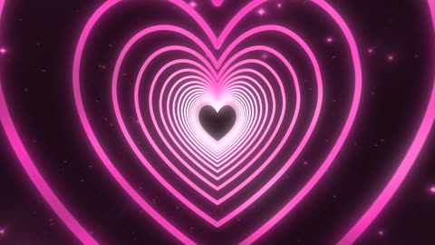 443. Heart Tunnel💖Pink Heart Background