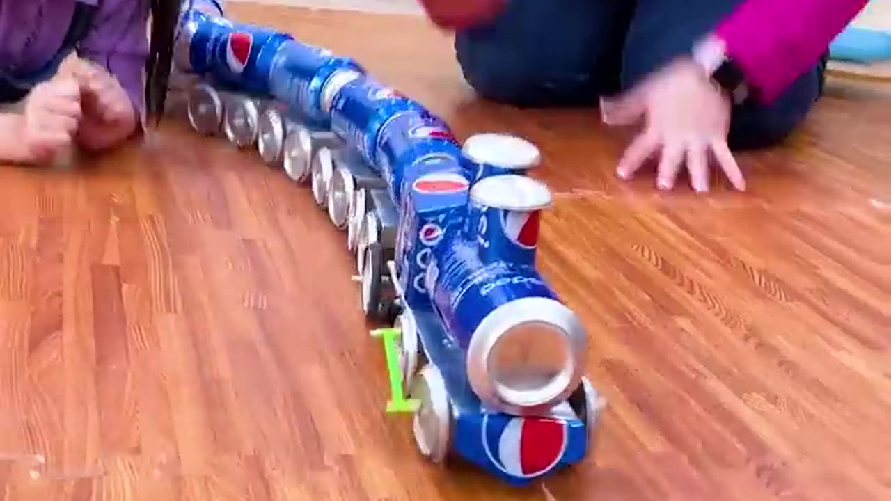 Train Toy Made From Pepsi Cans, #Eco Adventure, #Recyclying Fun