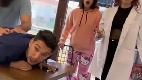 Funny kids and crazy nurse # short