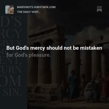 God's Displeasure w/ Man