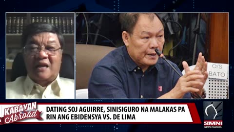 Dating SOJ Aguirre, sinisiguro na malakas pa rin ang ebidensya vs. De Lima