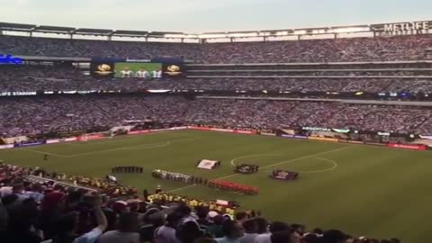 ENTIRE STADIUM Chants "F*** Joe Biden" At Metlife Stadium In New Jersey