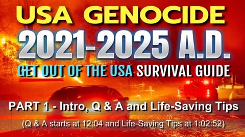 Friends of David Goldberg USA GENOCIDE 2021-2025 A.D. - Survival Guide for Project Zyphr - PART 1