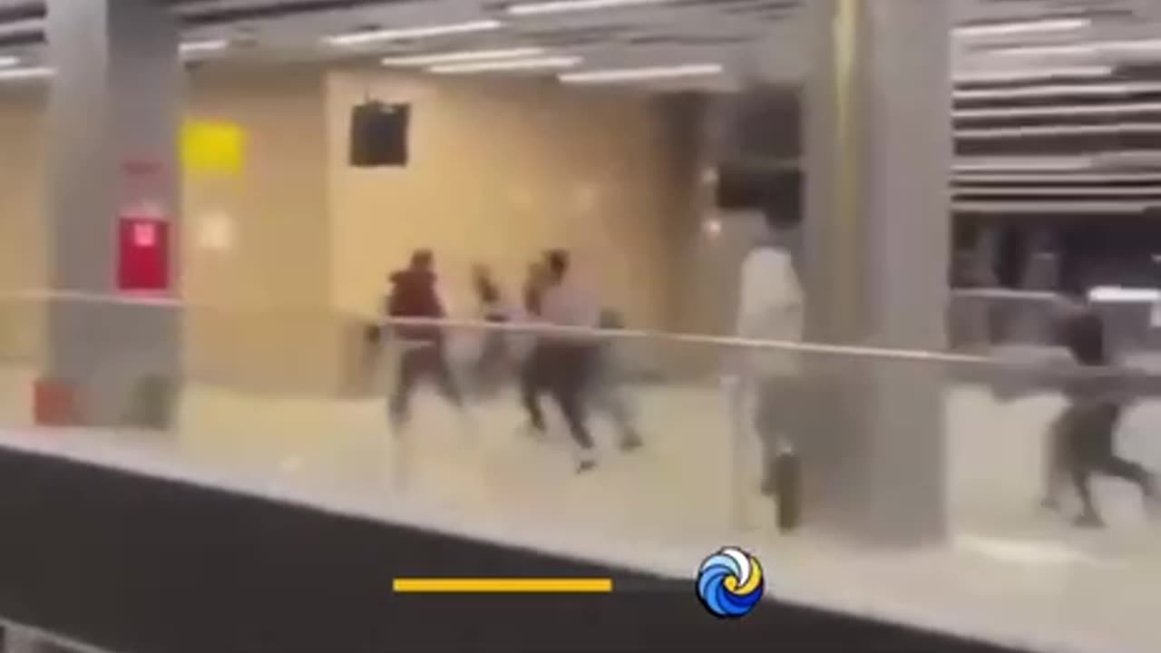 Russian airport - pro palestine mob hunting for Jews