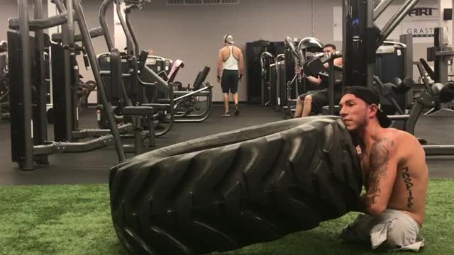 Exercising With a 152 lb Tire