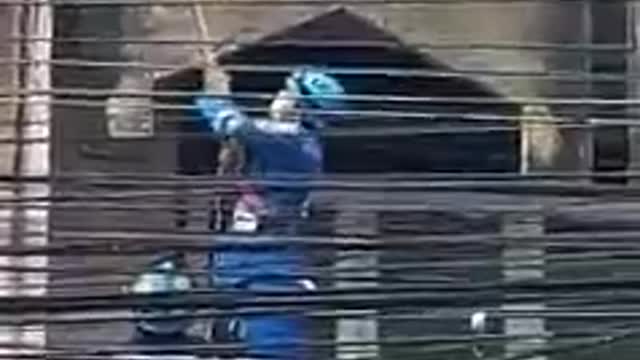Trapped Kitty Rescued from High Ledge