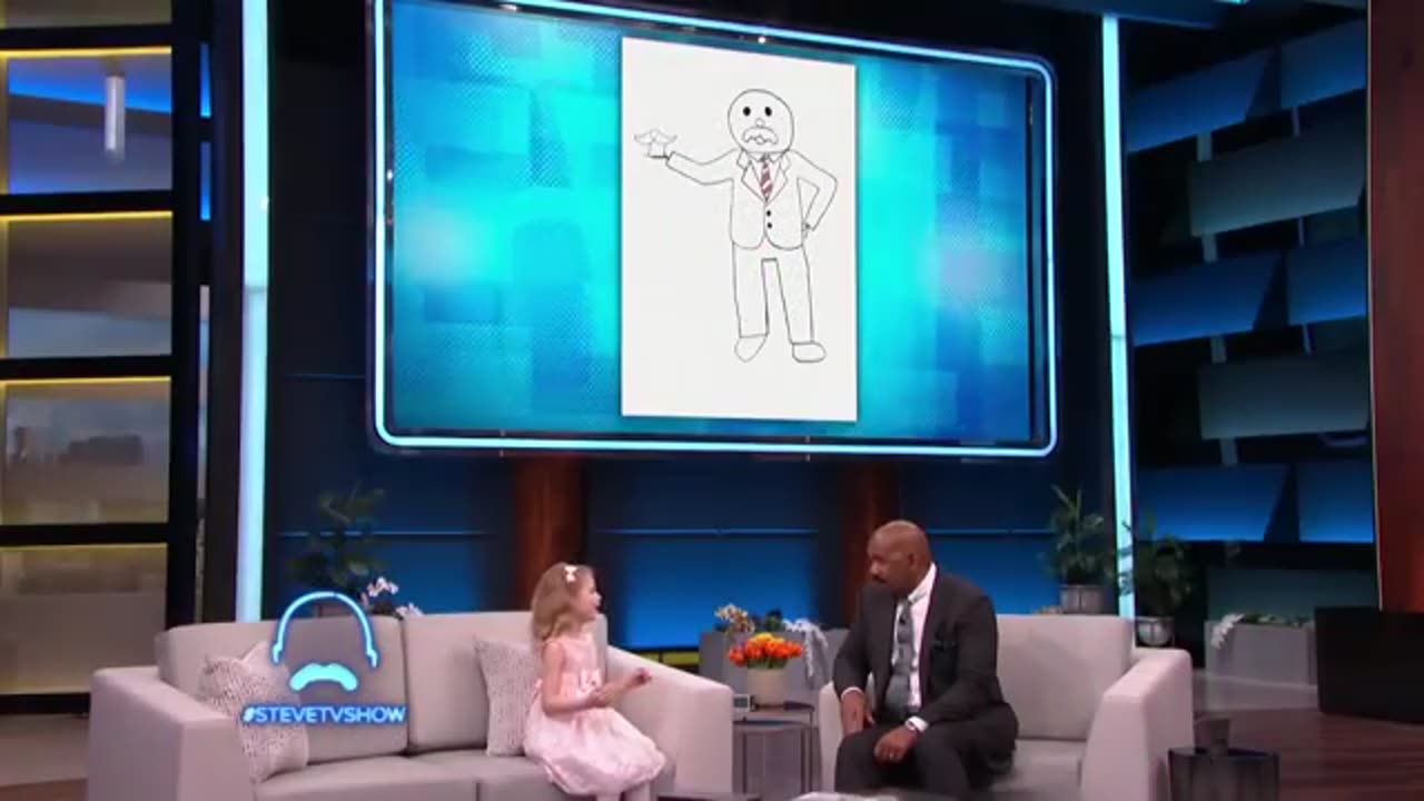 6-years-old melts hearts w/her song and big dreams🙂||Steve Harvey