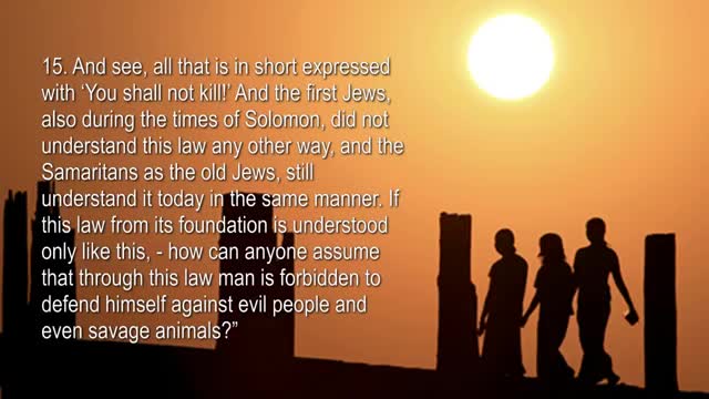 Commandment 5 ❤️ You shall not kill !... But what does kill actually mean in the Eyes of God