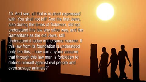 Commandment 5 ❤️ You shall not kill !... But what does kill actually mean in the Eyes of God