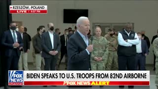 Biden's Awkward Joke To The Troops