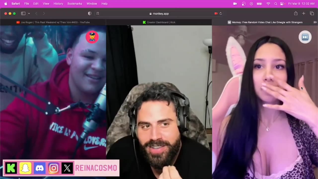 Zherka meets fans on monkey