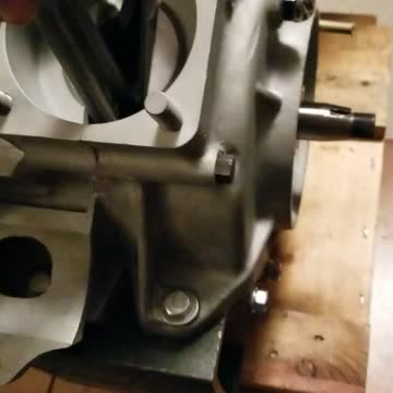 Harley Davidson Flathead flywheel test after sealing the cases