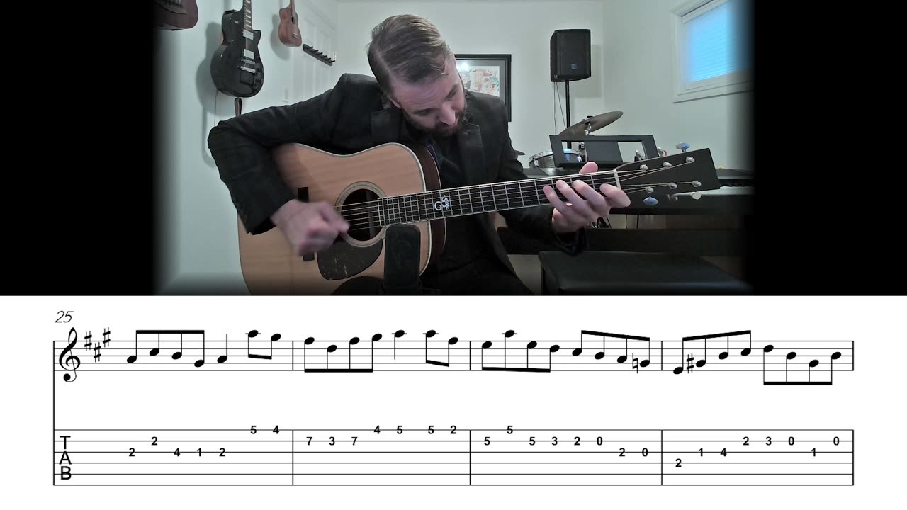 French Reel - Bluegrass Flatpicking Guitar Lesson (Sheet Music + TAB)