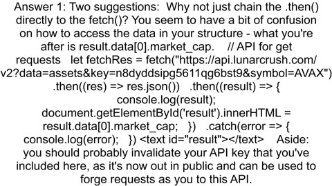 How to fetch data from api