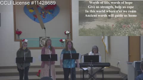 Moose Creek Baptist Church sings “Ancient Words“ During Service 6-12-2022