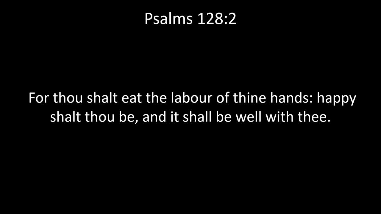 KJV Bible Psalms Chapter 128