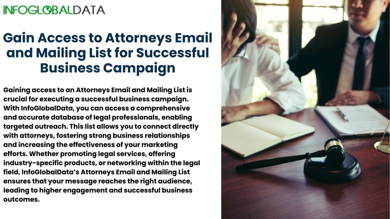 Gain Access to Attorneys Email and Mailing List for Successful Business Campaign