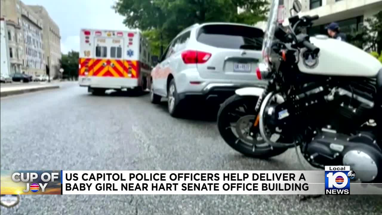 Baby delivered outside Senate building in DC