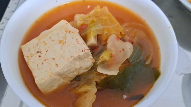 Tofu Kimchi Stew.