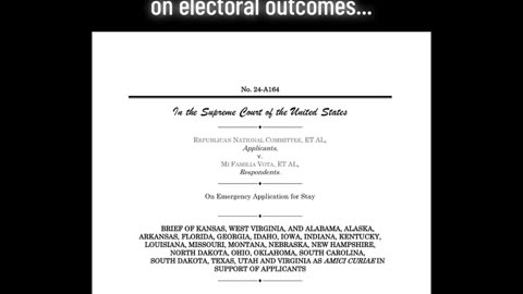 BREAKING🚨: 24 states filed Brief to SCOTUS, re existing AZ law req PROOF OF CITIZENSHIP to vote