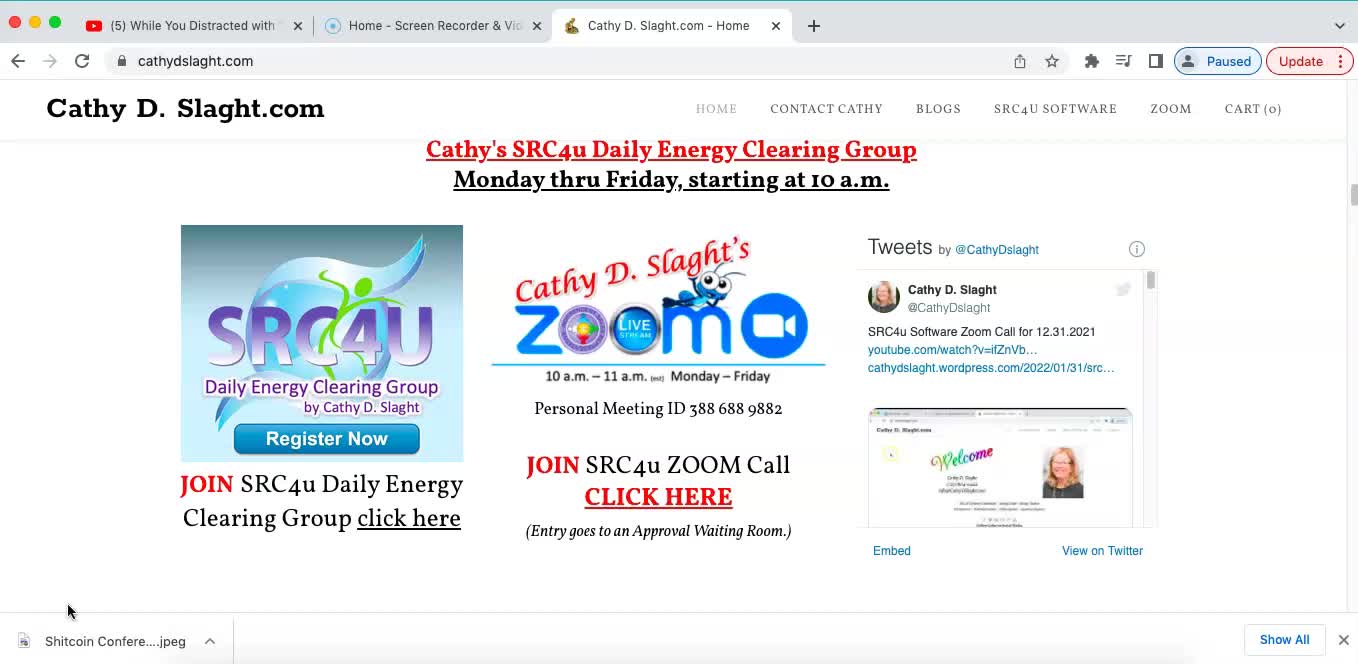 SRC4U Software Zoom Call 4 7 2022 by Cathy D. Slaght