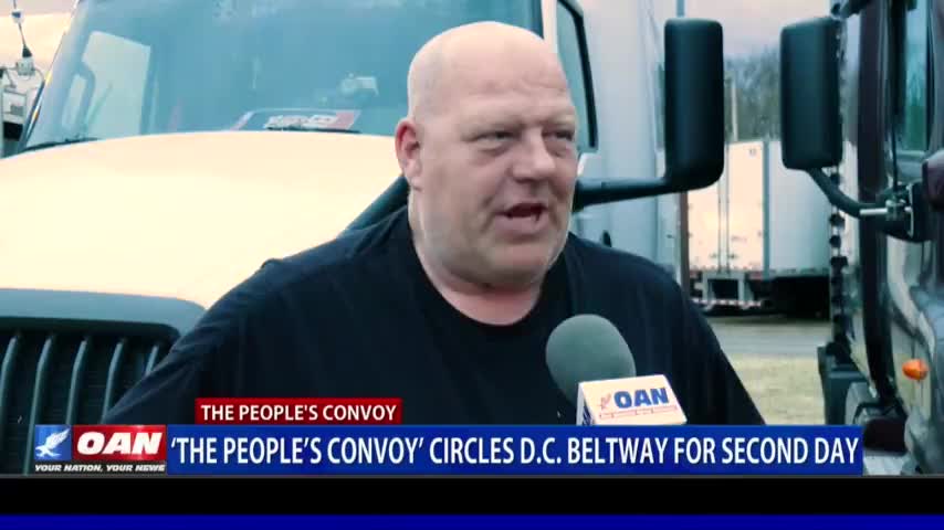 PEOPLE'S CONVOY CIRCLES D.C. BELTWAY FOR SECOND DAY 🇺🇸