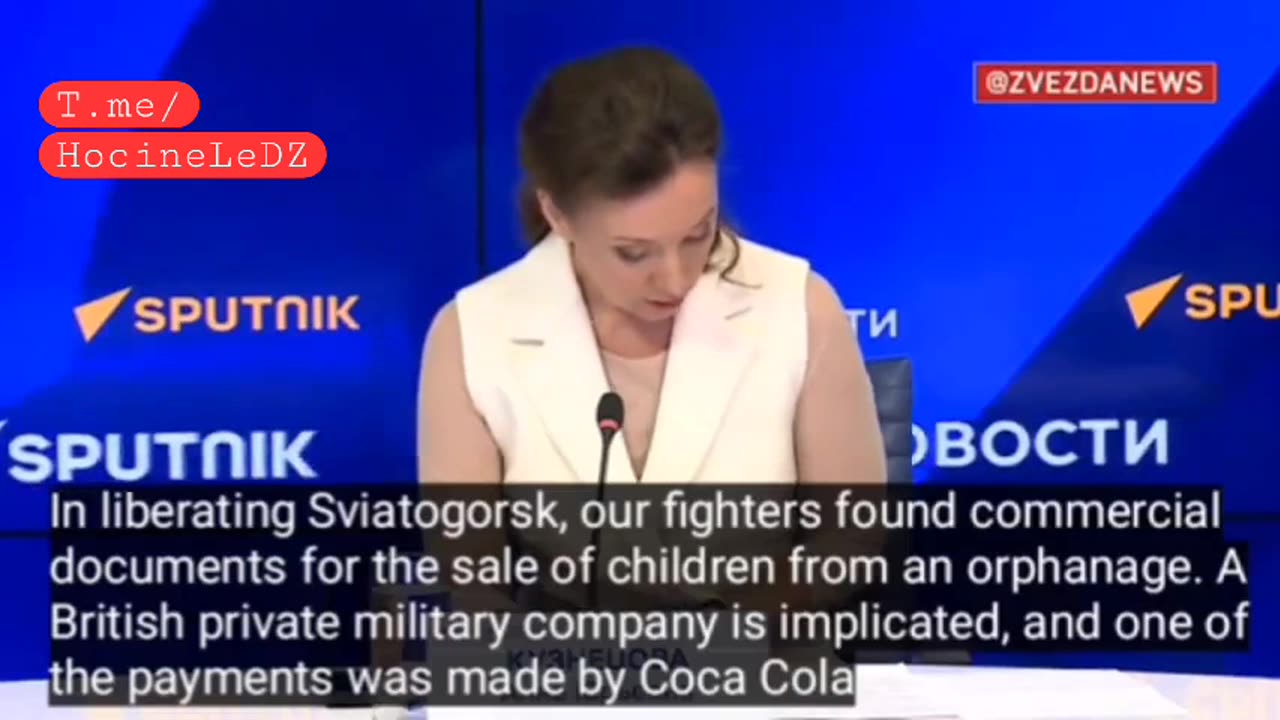 Coca-Cola company is involved in the purchase of children from Ukraine