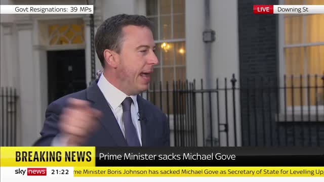 Boris Johnson sacks Levelling Up Secretary Michael Gove
