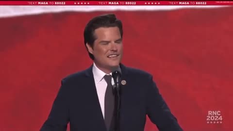 Las palabras de Matt Gaetz en la Convención Nacional Republicana (RNC)