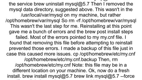 brew start and brew restart wont start service