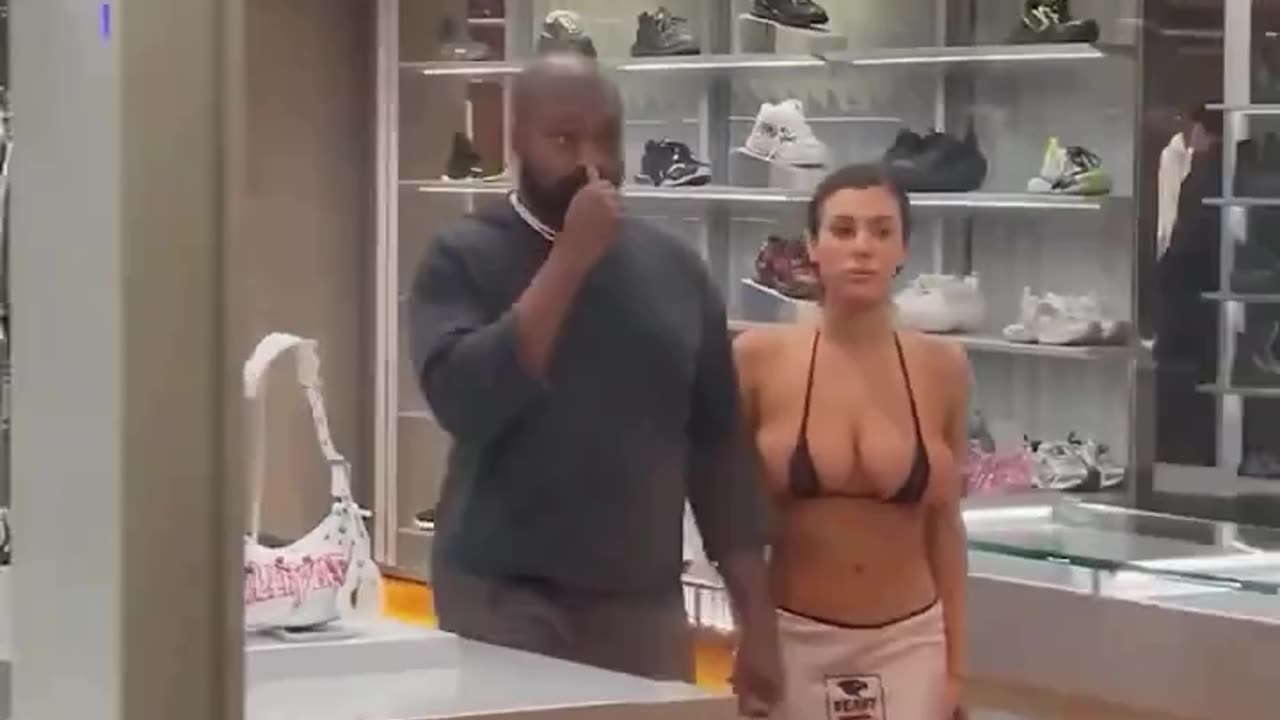Why does Kanye West's girlfriend have to walk around like that?