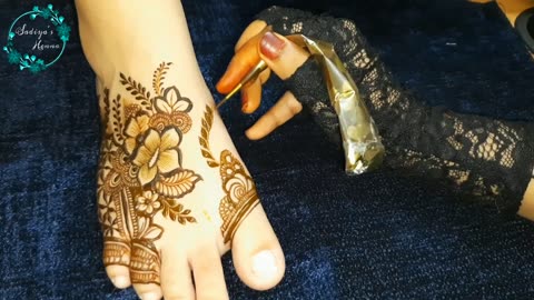 Mehndi class 13 | Feet Mehndi design | Leg Mehndi | Mehndi tutorial | Mehndi kaise lagae | Mehndi