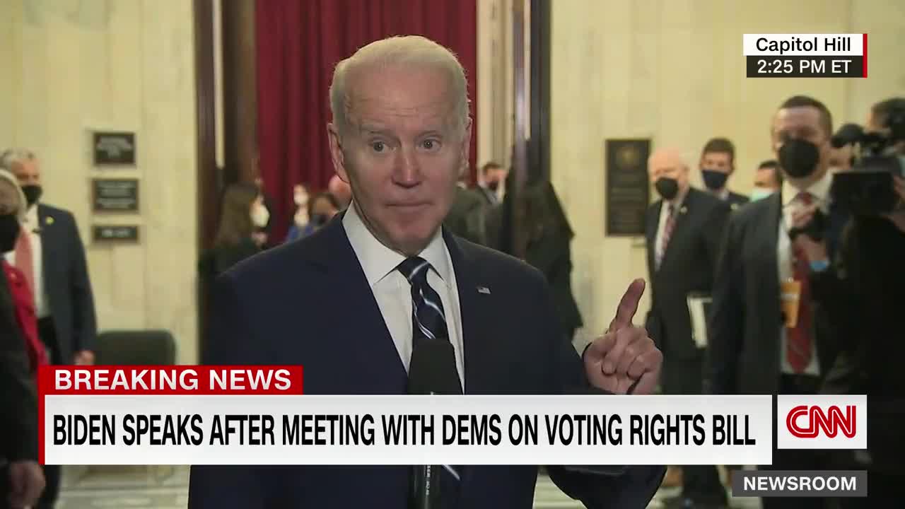 Biden Admits Defeat on Elections Bill, Vows to Fight Another Day