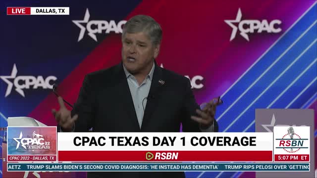 CPAC 2022 in Dallas, Tx | Sean Hannity Speech | American Talk Show Host 8/4/22