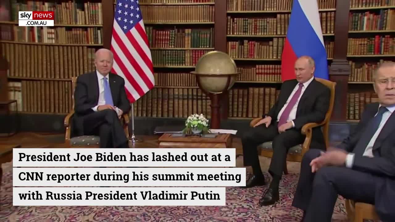 Biden lashes out at CNN reporter after meeting with Putin. "What the hell."