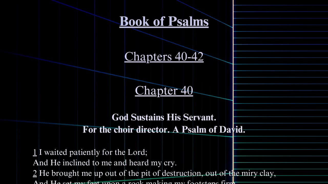 Christian Meme Video: Psalms Chapters 40 to 42 (04/21/2024)