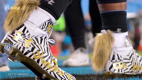 Cam Newton's Cleats Have Tails..WTF