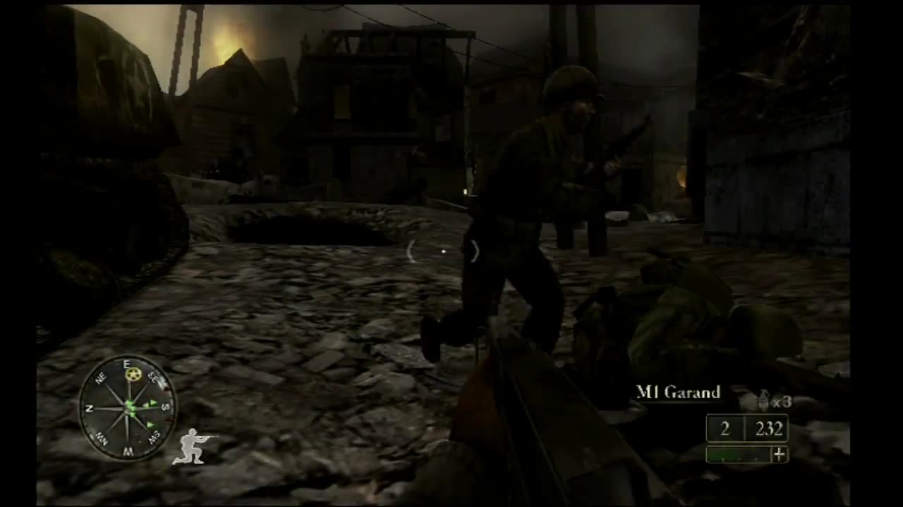 Call of Duty 2 Big Red One Gameplay (xbox)