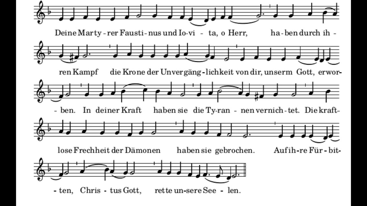 Tropar Heilige Martyrer Faustinus und Iovita