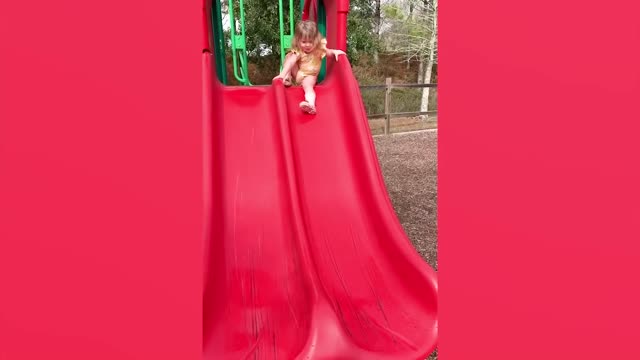 Funny Babies Playing Slide Fails Cute Baby Videos