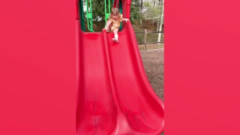 Funny Babies Playing Slide Fails Cute Baby Videos