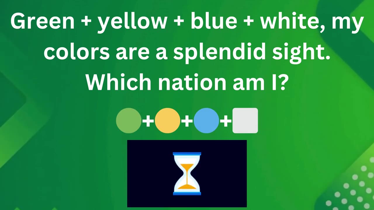 Guess the Country Name from Flag Color