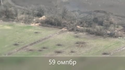 59th Mechanized Brigade destroyed a Russian T-72B3/Obr. 1989 tank by indirect fire