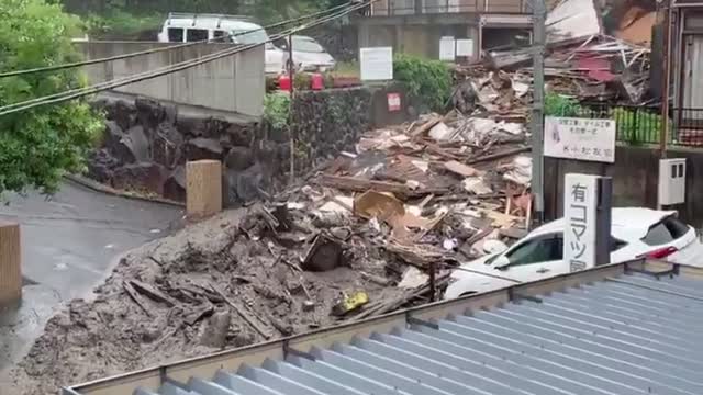 Landslide in Atami, Japan