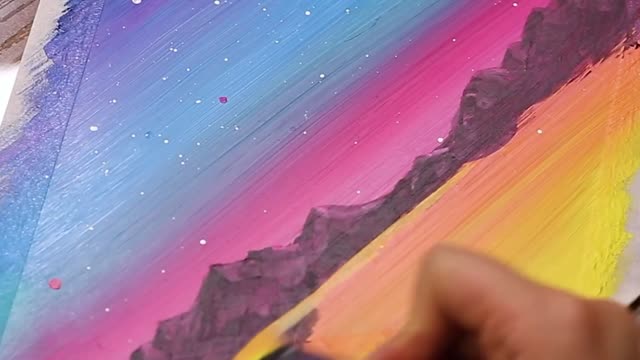 Colorful paintings fill your heart and heal in this video.