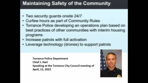 City of Torrance Police Chief Hart