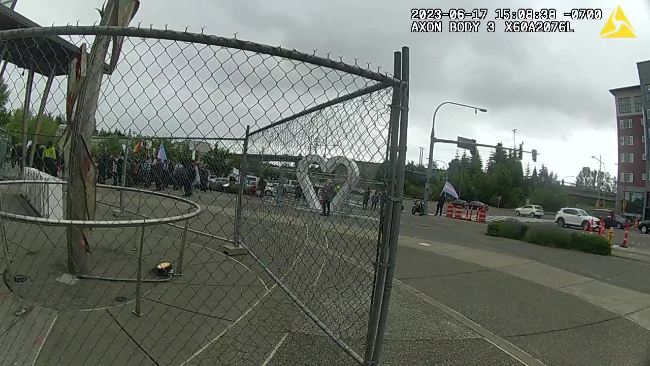 Olympus Spa Protest Officer Cam Footage, June 2023.